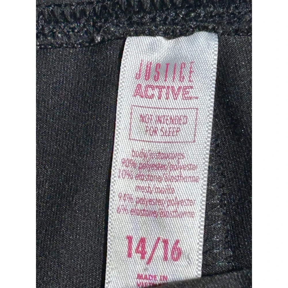 Justice Active Girls Moto Mesh Leggings Bundle Black Mint Green Size 14/16 2 Pr